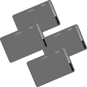 Preview: set of 4 Professional silicone warming plate (250W): Electric heating mat (61x40cm) rollable, 55-100°C adjustable, flexible keeping food warm