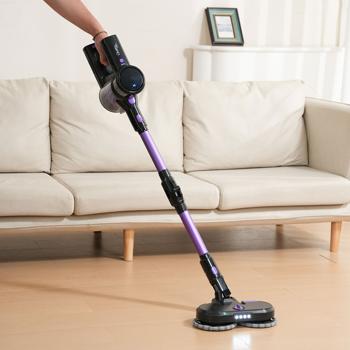 Preview: Aspirateur laveur cyclonique sans fil 2 en 1 – aspirateur à main, aspirateur balai et laveur, 23 kPa, filtre HEPA, aspirateur multifonction pour des sols rutilants