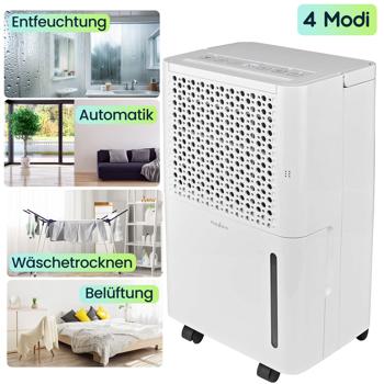 Preview: Elektrischer Luftentfeuchter mit Luftfilter, 4 Modi Entfeuchtung, Automatisch, Trockene Wäsche, Belüftung, Timer, 10l/Tag, bis 38 m² Preview: Elektrischer Luftentfeuchter mit Luftfilter, 4 Modi Entfeuchtung, Automatisch, Trockene Wäsche, Belüftung, Timer, 10l/Tag, bis 38 m²