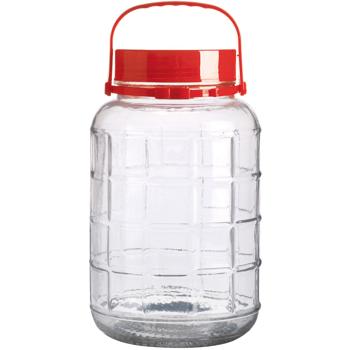 Preview: 2er-Set Vorratsglas mit Henkel, Weithalsglas, 5 Liter