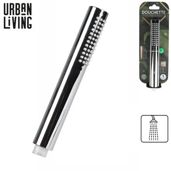 Preview: Douchette Étroite Moderne - Économie d‘Eau jusqu‘à 40% - Fonction Anticalcaire - Installation Facile, Gris Argent - Pour Bain & Douche