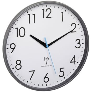 Preview: Horloge Murale Analogique Radio - Design Intemporel - Ø 30 cm - Précision Maximale - Noir/Blanc - Fonctionnement sur Piles AA Preview: Horloge Murale Analogique Radio - Design Intemporel - Ø 30 cm - Précision Maximale - Noir/Blanc - Fonctionnement sur Piles AA