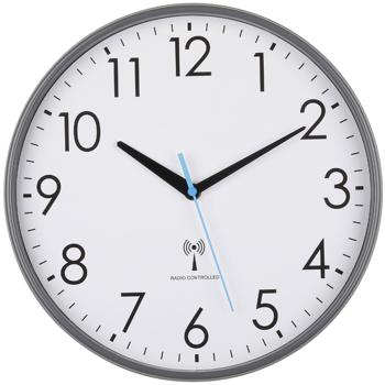 Preview: Horloge Murale Analogique Radio - Design Intemporel - Ø 30 cm - Précision Maximale - Noir/Blanc - Fonctionnement sur Piles AA Preview: Horloge Murale Analogique Radio - Design Intemporel - Ø 30 cm - Précision Maximale - Noir/Blanc - Fonctionnement sur Piles AA
