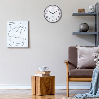 Preview: Horloge Murale Analogique Radio - Design Intemporel - Ø 30 cm - Précision Maximale - Noir/Blanc - Fonctionnement sur Piles AA Preview: Horloge Murale Analogique Radio - Design Intemporel - Ø 30 cm - Précision Maximale - Noir/Blanc - Fonctionnement sur Piles AA