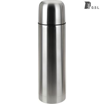 Preview: Set of 4 vacuum-insulated stainless steel bottles with cup in the lid, 0.5 L