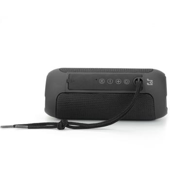 Preview: Haut-parleur Bluetooth Portable Noir - Musique & Appels - Radio FM Intégrée - USB-C - 10H Autonomie - TWS - MicroSD - Aux-In - 2x 5W