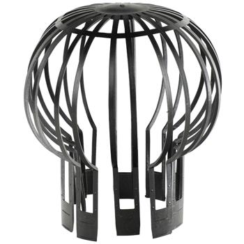 Preview: Downpipe leaf guard, set of 2, rainwater pipe protector, Ø 13.2 cm