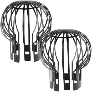 Preview: Downpipe leaf guard, set of 2, rainwater pipe protector, Ø 13.2 cm