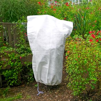Preview: Sac de protection plantes 110x150 cm - Hivernage optimal gel neige vent - Voile ultra-résistant 50 g/m² - Cordon de serrage polyvalent réutilisable