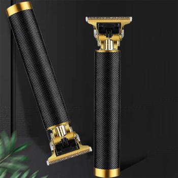 Preview: Regolabarba e tagliacapelli professionale senza fili, regolabarba, rasoio da barbiere, rifinitore di precisione, 5W, incl. 5 accessori, nero/oro