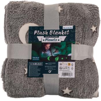 Preview: Couverture douillette polaire lumineuse avec planètes - Veilleuse douce pour canapé-lit - 173x135 cm - Gris - Polyester - Lavable 30°C Preview: Couverture douillette polaire lumineuse avec planètes - Veilleuse douce pour canapé-lit - 173x135 cm - Gris - Polyester - Lavable 30°C