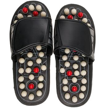 Preview: Pantofole da massaggio con nodi per la riflessologia plantare, taglia S