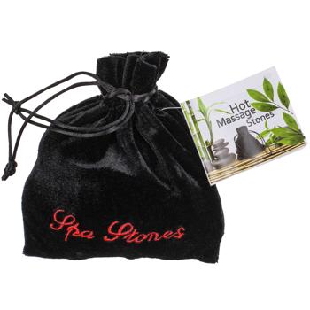 Preview: Pierres de massage aux pierres chaudes 9 pièces noir - Massage relaxant couple/individuel - Soulage douleurs, réduit stress - Améliore sommeil, circulation sanguine