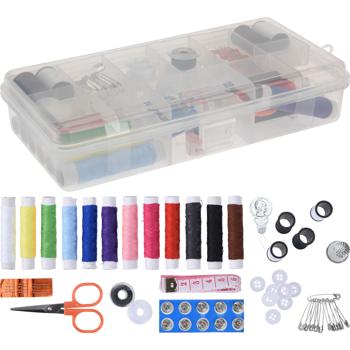Preview: 56-piece sewing kit in transparent storage box