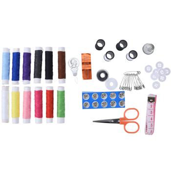 Preview: 56-piece sewing kit in transparent storage box