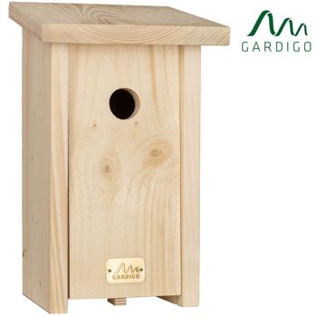 Preview: Nistkasten Holz Massiv - Perfekt für Kohlmeise und Kleiber, 40x23,4x19 cm, 18mm Fichte, Sicheres Zuhause, Wildvogel Nistplatz