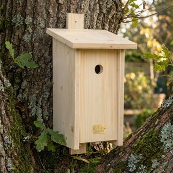 Preview: Nesting box kit (spruce): For tits - 19x40x23.5cm - Give birds a home & support a social institution