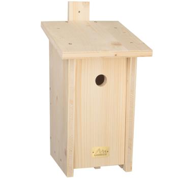 Preview: Nistkasten Bausatz (Fichte): Für Meisen - 19x40x23,5cm - Geben Sie Vögeln ein Zuhause & unterstützen Sie eine soziale Einrichtung