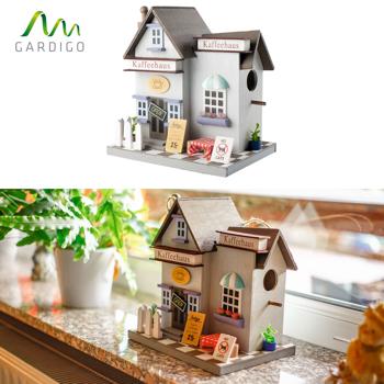 Preview: Nesting aid in coffee house look made of wood, with loving details