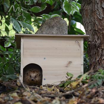 Preview: 2er-Set Igelhaus Bausatz inklusive 2x Igelfutter Mahlzeit