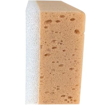 Preview: Éponge Voiture 2en1 - Côté Doux pour Peinture, Jantes & Vitres - Côté Insecticide Dégraissant Anti-Traces - 21x11x7cm - Lavage Auto Nettoyage