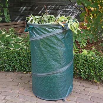 Preview: Sacco per rifiuti da giardino per erba tagliata e rifiuti da giardino, Ø 45 x 75 cm