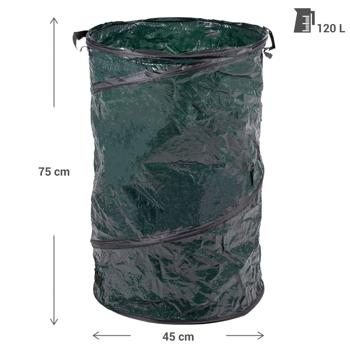 Preview: set of 3 garden waste bags for lawn cuttings and garden waste, Ø 45 x 75 cm
