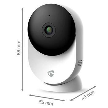 Preview: SmartLife 3 MP full HD WLAN indoor camera, noise & motion detection: night vision, app control, white/black, for optimum security