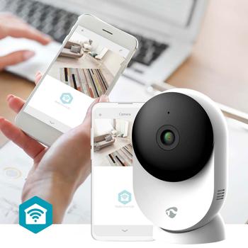 Preview: set of 2 SmartLife Full-HD WLAN indoor camera, noise & motion detection: night vision, app control, white/black, for optimum security