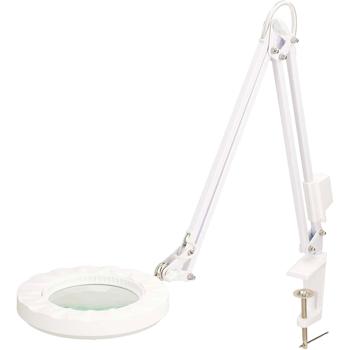 Preview: Bright LED magnifying lamp, 700 lumens, 1.75x magnification, articulated arm – 6 W, 42 SMD LEDs, white, for reading, DIY, crafts & more