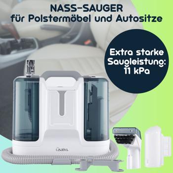 Preview: Leistungsstarker Waschsauger (450W, 11kPa): Tiefenreinigung für Polster, Autositze & Textilien, effektiv gegen Flecken & Gerüche, für ein sauberes Zuhause & Auto