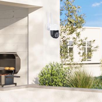 Preview: set of 2 WLAN outdoor surveillance cameras 2K: IP66, Pan-Tilt: Full control & brilliant surveillance for your home - day & night