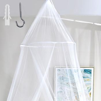 Preview: Moustiquaire XXL lit double - Mailles fines 190 mesh - Anti-insectes, respirante, durable - 250 cm L x 60 cm Ø - Polyester