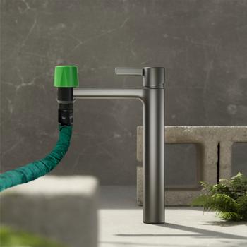 Preview: Adattatore universale per rubinetti: trasforma qualsiasi rubinetto in un raccordo per tubi flessibili per il giardino e la casa, pratico e facile da installare, per un‘irrigazione flessibile