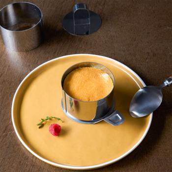 Preview: 6 professional dessert & food rings, Ø 8 cm x height 5 cm, incl. lifter & tamper, artistic cooking & baking ideas and creative food presentations