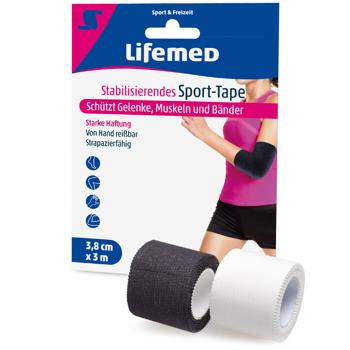 Preview: Lot de 3 Bandes de Sport Stabilisatrices - Prévention Blessures, Entorses & Hyperextensions - 3m x 3,8cm - Déchirable à la Main
