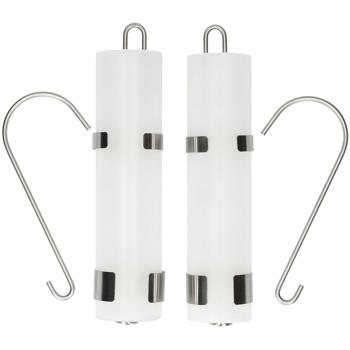 Preview: Heizkörper Luftbefeuchter 2er-Set - Optimales Raumklima ohne Energieverbrauch - Wasserverdunster mit Haken für alle Heizkörper (Ø 5 x 23 cm)