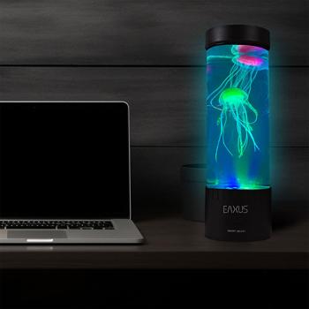 Preview: Quallen Stimmungsleuchte 2er-Set - LED Farbwechsel & beruhigende Bewegungen - Dekoleuchte & Nachtlicht - 12 RGB-LEDs - H 32cm, Ø 10cm - USB-Betrieb Preview: Quallen Stimmungsleuchte 2er-Set - LED Farbwechsel & beruhigende Bewegungen - Dekoleuchte & Nachtlicht - 12 RGB-LEDs - H 32cm, Ø 10cm - USB-Betrieb