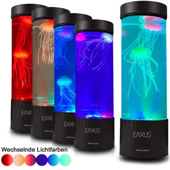 Preview: Quallen Stimmungsleuchte 2er-Set - LED Farbwechsel & beruhigende Bewegungen - Dekoleuchte & Nachtlicht - 12 RGB-LEDs - H 32cm, Ø 10cm - USB-Betrieb Preview: Quallen Stimmungsleuchte 2er-Set - LED Farbwechsel & beruhigende Bewegungen - Dekoleuchte & Nachtlicht - 12 RGB-LEDs - H 32cm, Ø 10cm - USB-Betrieb