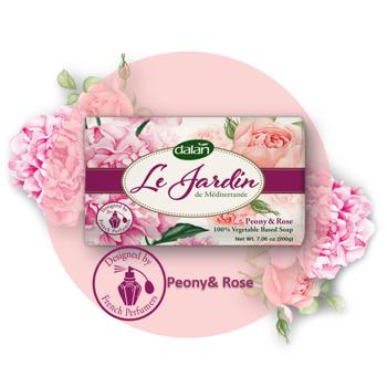 Preview: Dalan Le Jardin Luxus Seifenset Rosenduft – Duschgel 500ml, Handseife 200g, Flüssigseife 500ml – 100% vegan, dermatologisch getestet, biologisch abbaubar