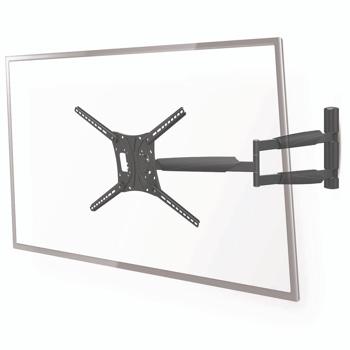 Preview: Robust, universal TV wall mount, 13-86“, up to 60 kg, easy installation, fully movable, made of ABS and steel