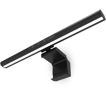 Preview: Aluminium LED-Monitorlichtleiste: 5 Farbtemperaturen, dimmbar - augenschonend & angenehmes Arbeit - Blendfreie LED-Beleuchtung für Laptops-Bildschirme