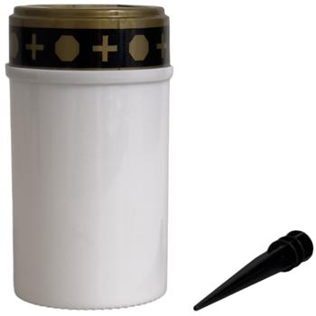 Preview: 4er-Set Solar LED-Grabkerze - Ø 7x20 cm weiss - Trost spendend ohne Brandgefahr - Automatisches Flackern mit Dämmerungssensor - Für Grab & Friedhof Preview: 4er-Set Solar LED-Grabkerze - Ø 7x20 cm weiss - Trost spendend ohne Brandgefahr - Automatisches Flackern mit Dämmerungssensor - Für Grab & Friedhof