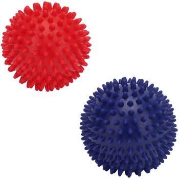 Preview: Spiky massage balls (set of 2) – spiky balls for foot reflexology & neck massage – stress relief & muscle relaxation
