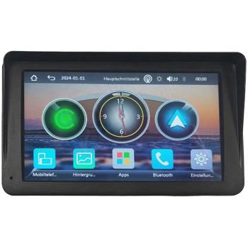 Preview: schermo touchscreen da 7“ Wireless CarPlay e Android Auto, Bluetooth, supporto - Connessione wireless per l‘integrazione dello smartphone in auto