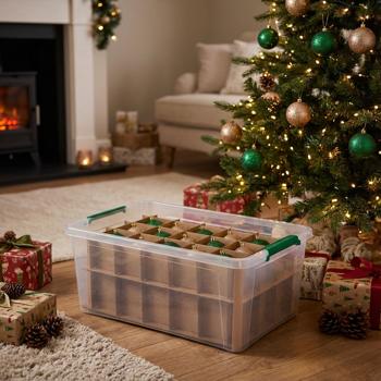 Scatola portaoggetti per palline dell’albero di Natale con 30 scomparti