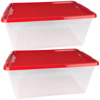 Preview: 2er-Set Aufbewahrungsbox für Christbaumkugeln mit 30 Fächern