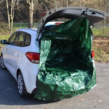 Preview: XXL Kofferraum-Transport-Schutzplane für Auto, Kombis & SUV, 175 x 125 x 70 cm, effektiver Schutz vor Kratzern, Schmutz & Beschädigung