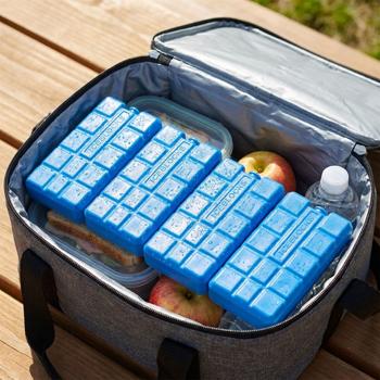 Preview: 4-piece cooling element set – 200 g cooling packs for cooler bags & cool boxes – Small cold packs for on the go, camping & picnics – Blue, long-lasting cooling