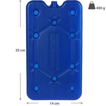 Preview: 6er-Set Kühlakku 400ml - Langanhaltende Kühlung für Lebensmittel & Getränke in Kühlboxen/Kühltaschen - Wiederverwendbar - 8 Std. Frische - 25x14x1.5 cm